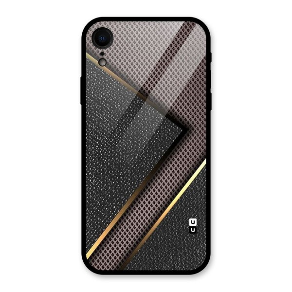 Rugged Polka Design Glass Back Case for XR