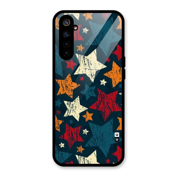 Rugged Star Design Glass Back Case for Realme 6