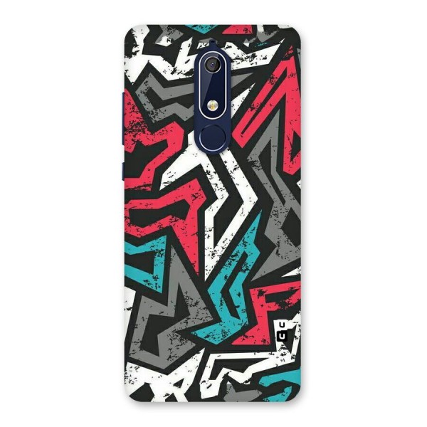 Rugged Strike Abstract Back Case for Nokia 5.1