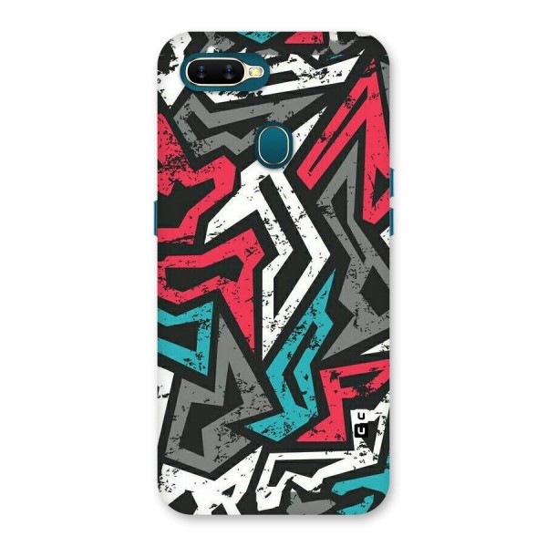 Rugged Strike Abstract Back Case for Oppo A12