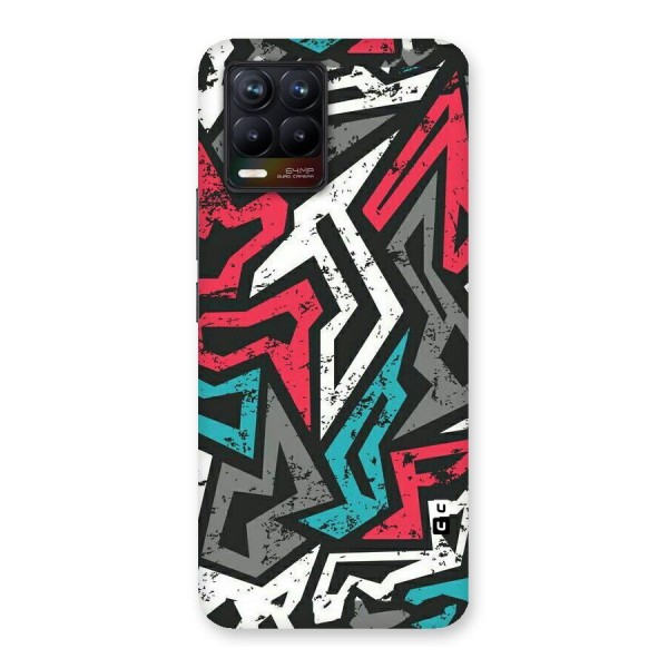 Rugged Strike Abstract Back Case for Realme 8