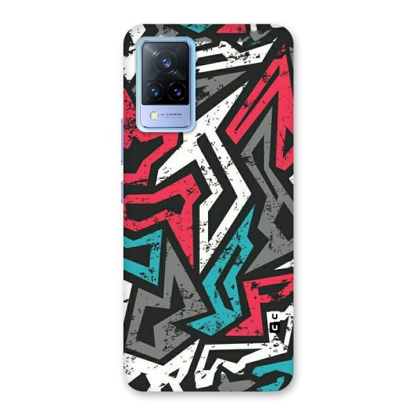 Rugged Strike Abstract Back Case for Vivo V21 5G