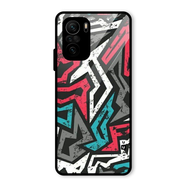 Rugged Strike Abstract Glass Back Case for Mi 11x