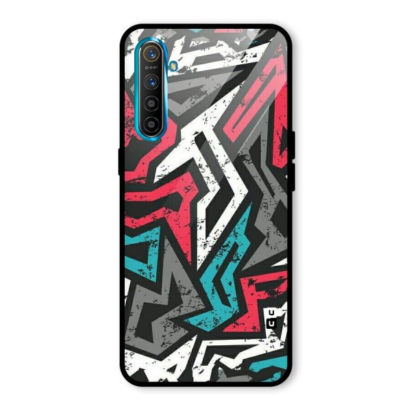 Rugged Strike Abstract Glass Back Case for Realme XT