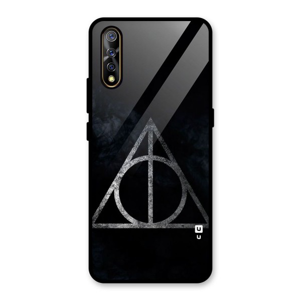 Rugged Triangle Design Glass Back Case for Vivo Z1x