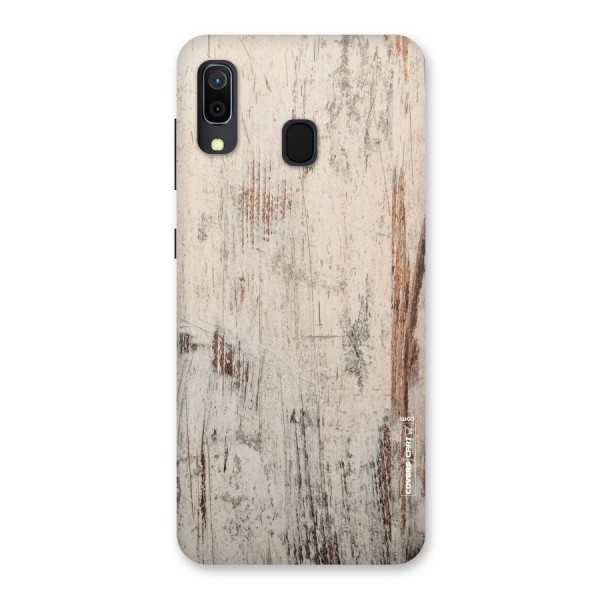 Rugged Wooden Texture Back Case for Galaxy A20