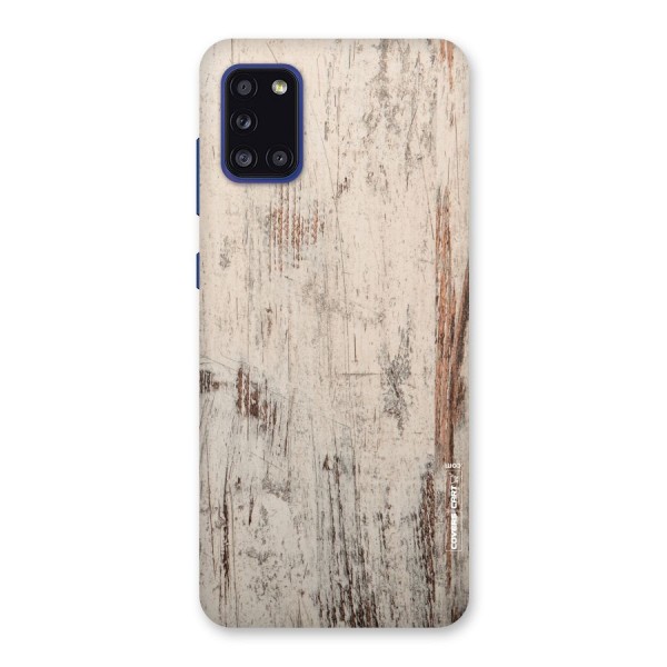 Rugged Wooden Texture Back Case for Galaxy A31