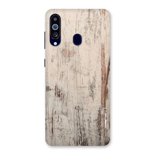 Rugged Wooden Texture Back Case for Galaxy A60