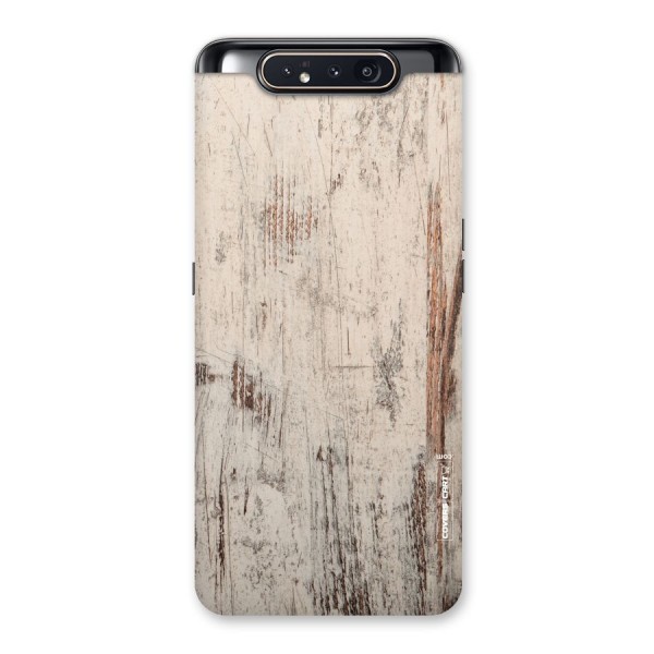 Rugged Wooden Texture Back Case for Galaxy A80