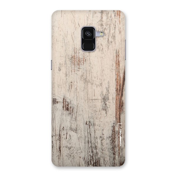 Rugged Wooden Texture Back Case for Galaxy A8 Plus