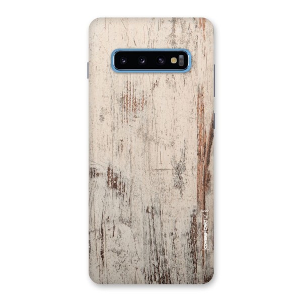 Rugged Wooden Texture Back Case for Galaxy S10 Plus