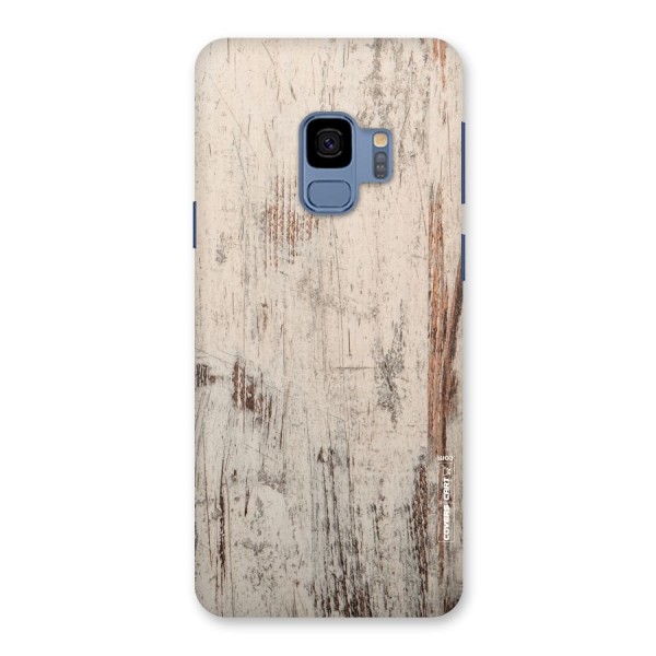 Rugged Wooden Texture Back Case for Galaxy S9