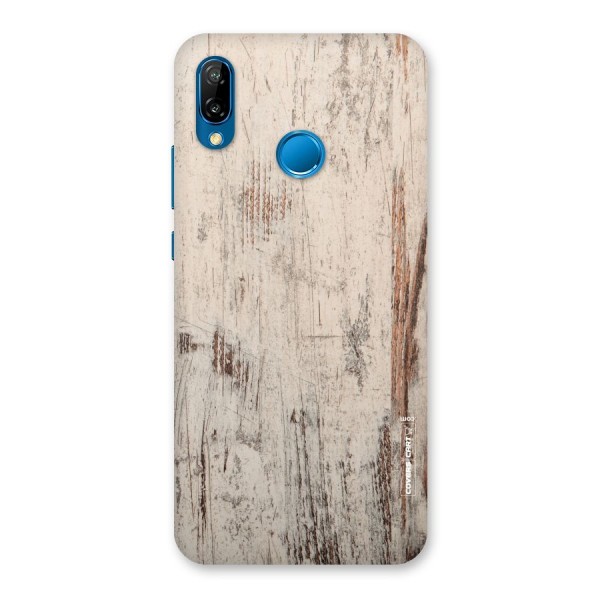 Rugged Wooden Texture Back Case for Huawei P20 Lite