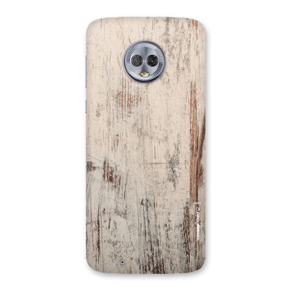 Rugged Wooden Texture Back Case for Moto G6