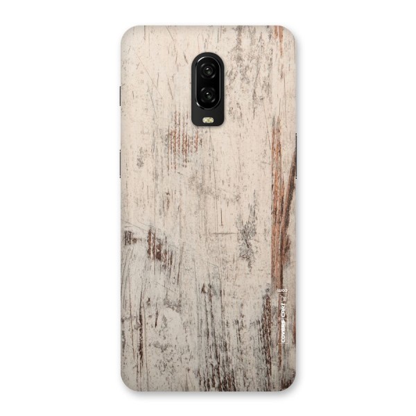 Rugged Wooden Texture Back Case for OnePlus 6T