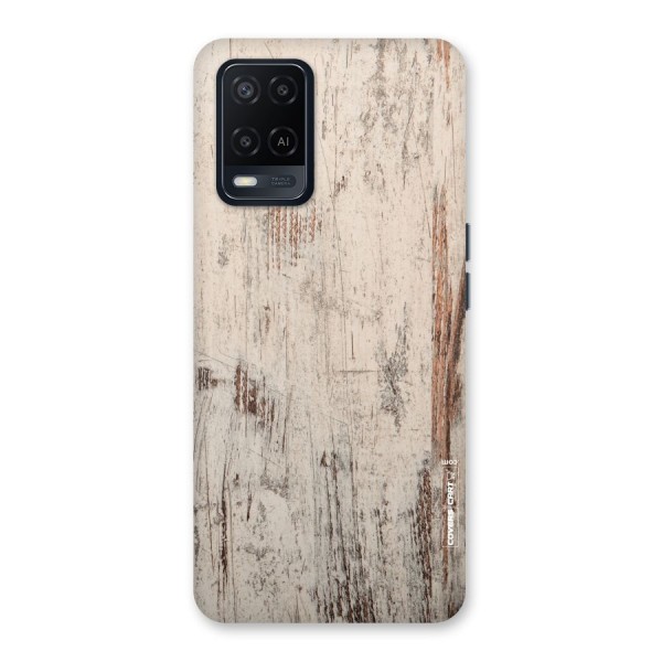 Rugged Wooden Texture Back Case for Oppo A54