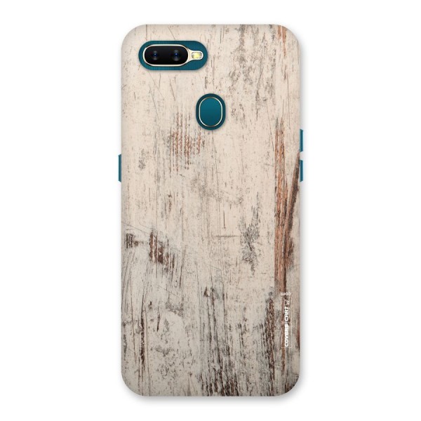 Rugged Wooden Texture Back Case for Oppo A7