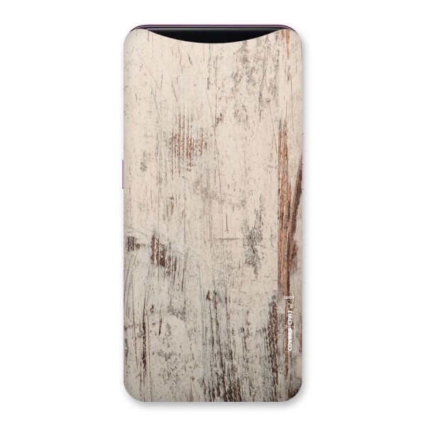 Rugged Wooden Texture Back Case for Oppo Find X