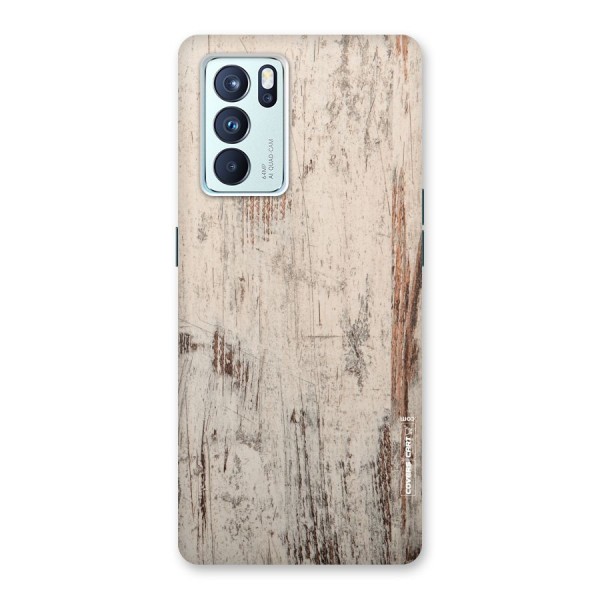 Rugged Wooden Texture Back Case for Oppo Reno6 Pro 5G