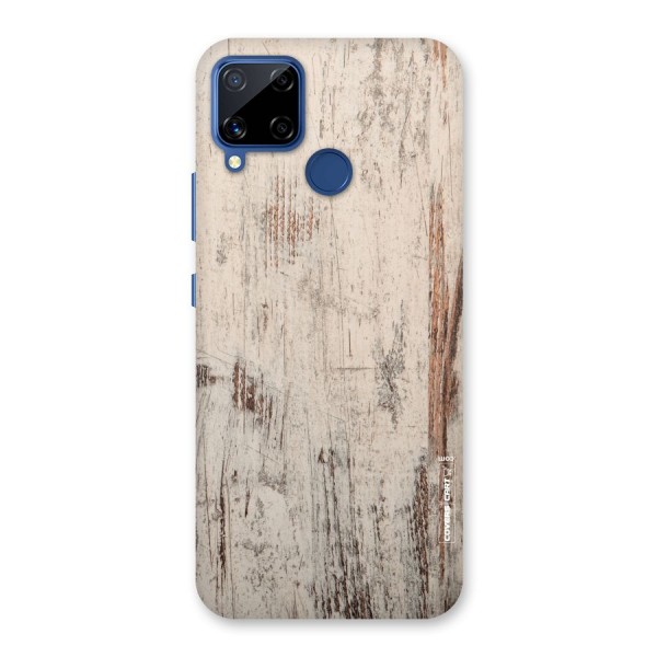 Rugged Wooden Texture Back Case for Realme Narzo 30A