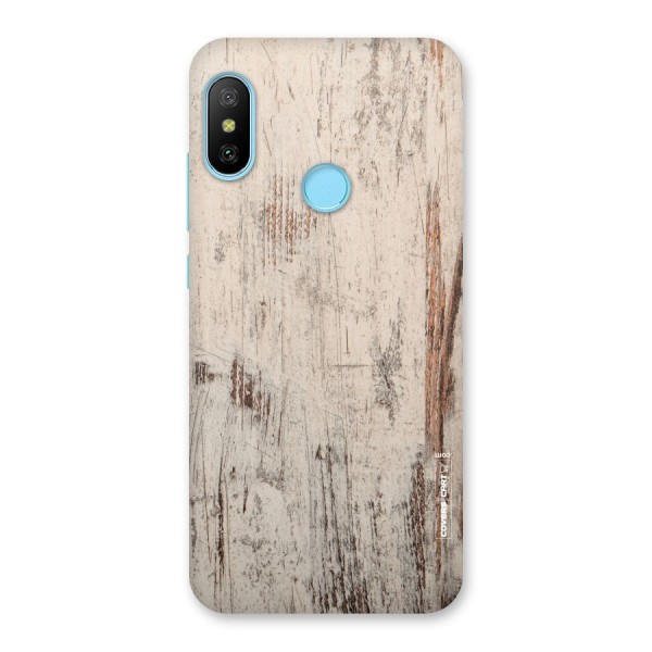 Rugged Wooden Texture Back Case for Redmi 6 Pro