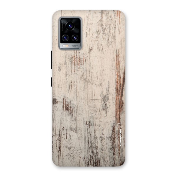 Rugged Wooden Texture Back Case for Vivo V20 Pro