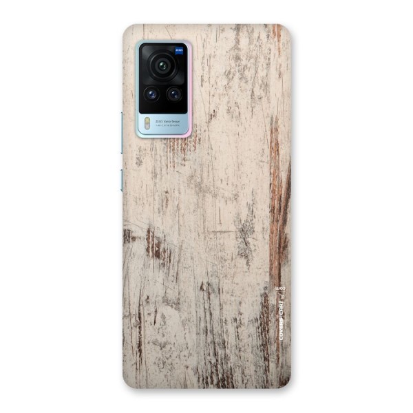 Rugged Wooden Texture Back Case for Vivo X60 Pro