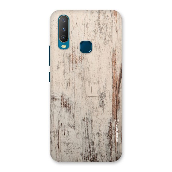 Rugged Wooden Texture Back Case for Vivo Y12