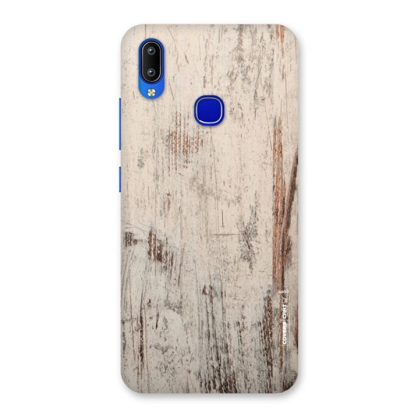 Rugged Wooden Texture Back Case for Vivo Y91