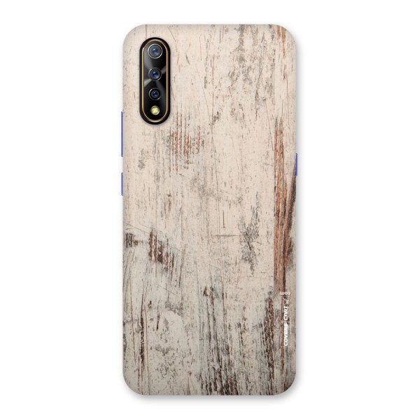 Rugged Wooden Texture Back Case for Vivo Z1x