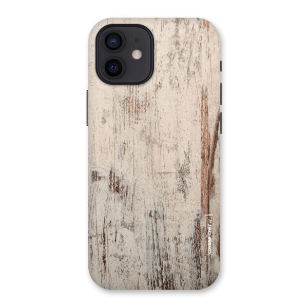 Rugged Wooden Texture Back Case for iPhone 12