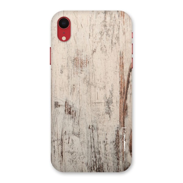 Rugged Wooden Texture Back Case for iPhone XR