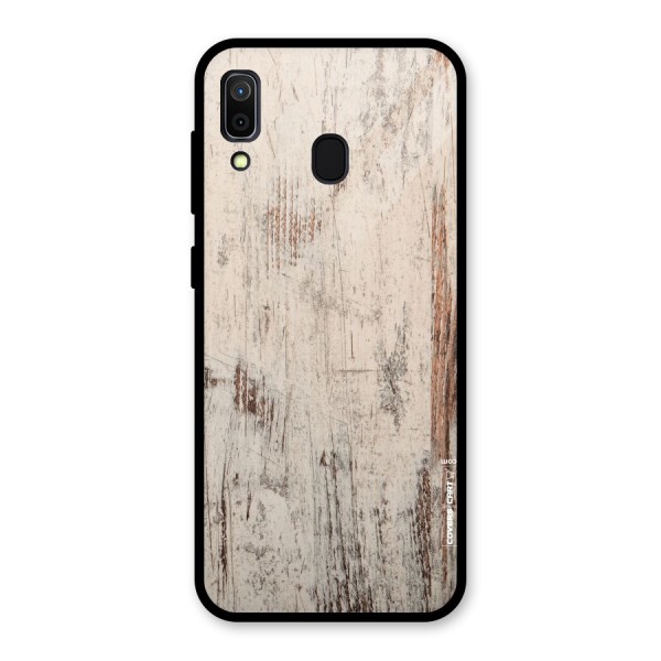 Rugged Wooden Texture Glass Back Case for Galaxy A30