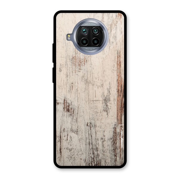 Rugged Wooden Texture Glass Back Case for Mi 10i