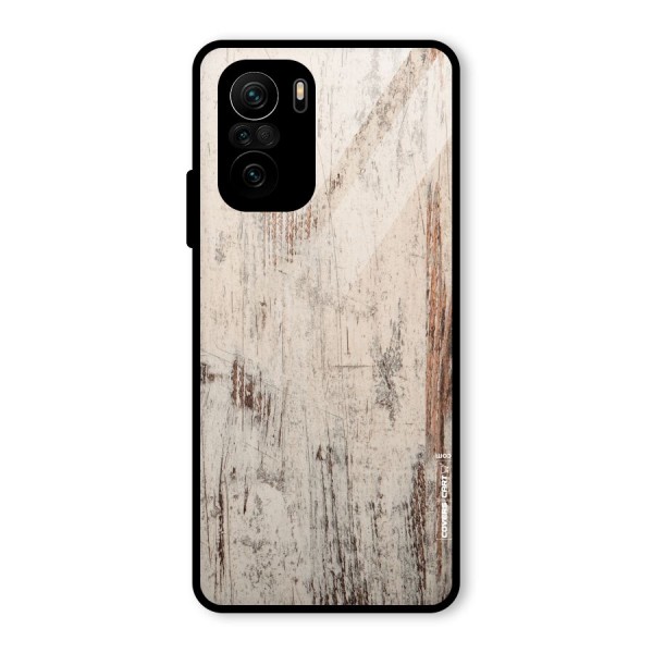 Rugged Wooden Texture Glass Back Case for Mi 11x