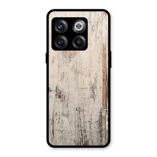 Rugged Wooden Texture Glass Back Case for OnePlus 10T