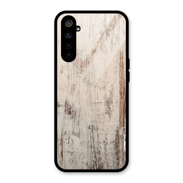 Rugged Wooden Texture Glass Back Case for Realme 6i