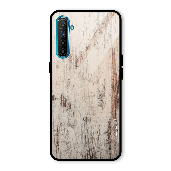 Rugged Wooden Texture Glass Back Case for Realme XT