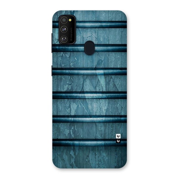 Rustic Blue Shelf Back Case for Galaxy M21