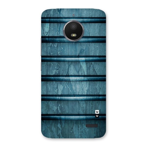 Rustic Blue Shelf Back Case for Moto E4