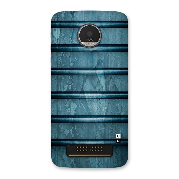 Rustic Blue Shelf Back Case for Moto Z Play