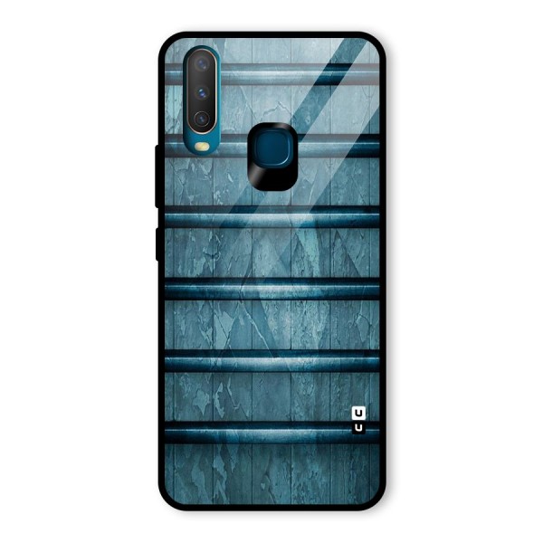 Rustic Blue Shelf Glass Back Case for Vivo Y12