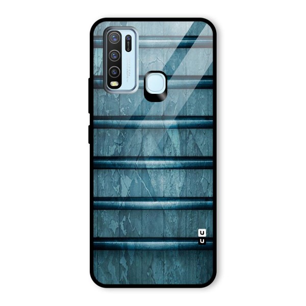 Rustic Blue Shelf Glass Back Case for Vivo Y50