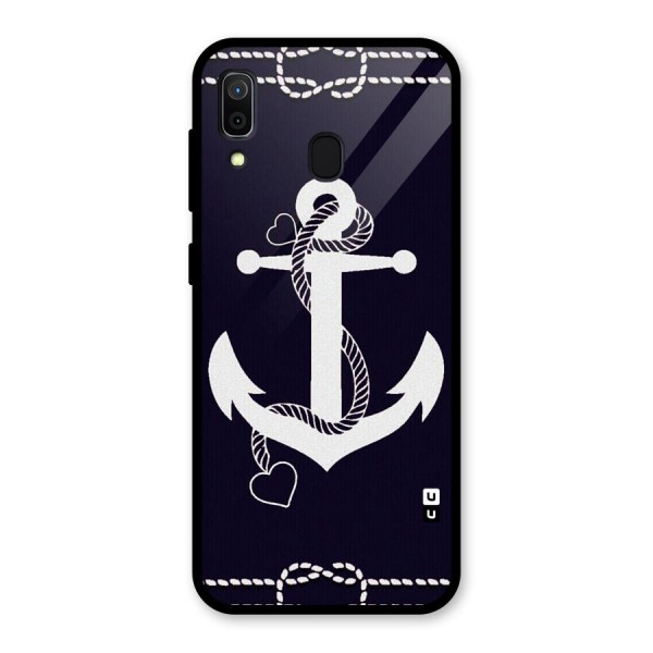 Sail Anchor Glass Back Case for Galaxy A30