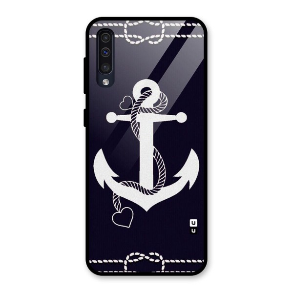 Sail Anchor Glass Back Case for Galaxy A50s