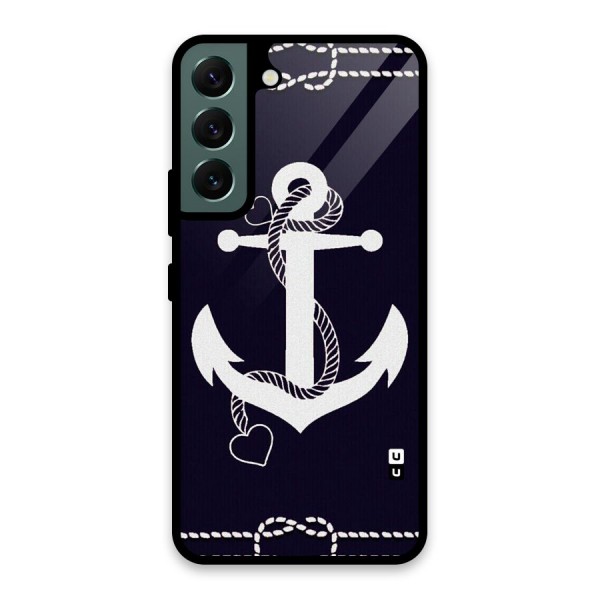 Sail Anchor Glass Back Case for Galaxy S22 5G
