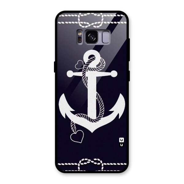 Sail Anchor Glass Back Case for Galaxy S8