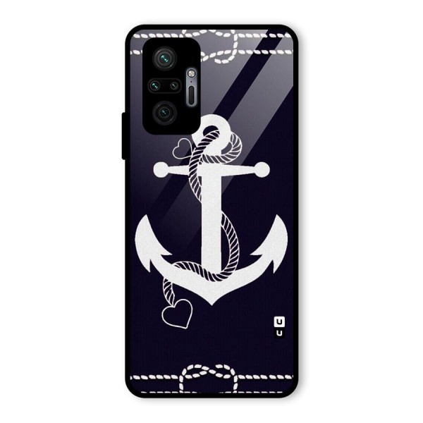 Sail Anchor Glass Back Case for Redmi Note 10 Pro