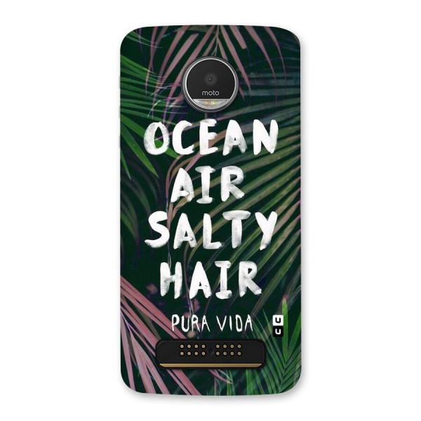 Salty Hair Back Case for Moto Z Play