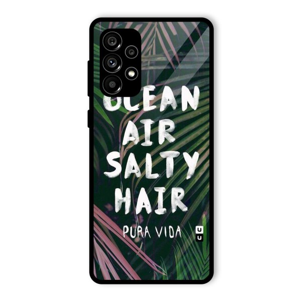 Salty Hair Glass Back Case for Galaxy A73 5G